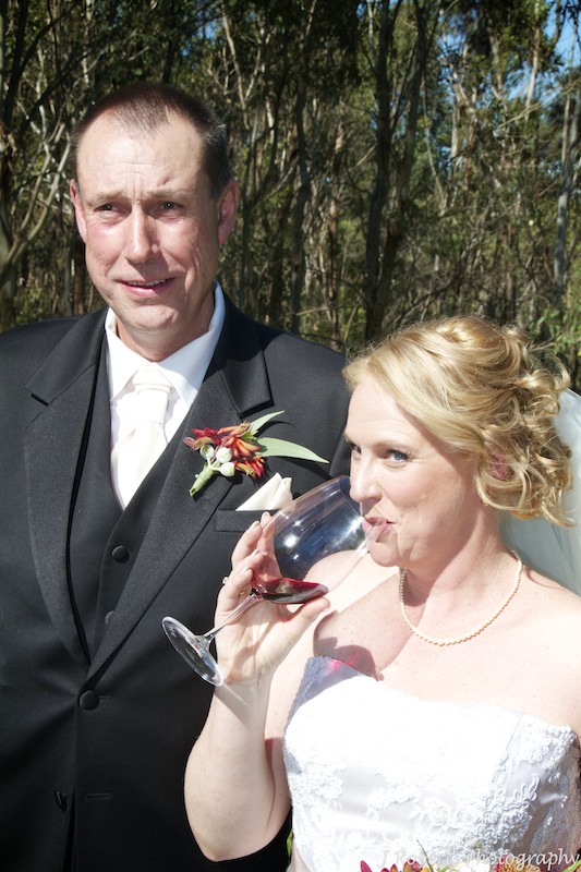 Bride drinking ceremonial wine - wedding photography sydney